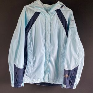 Columbia Jacket Women’s Size S Blue Full Zip Outdoor Windbreaker Ladies Sports S